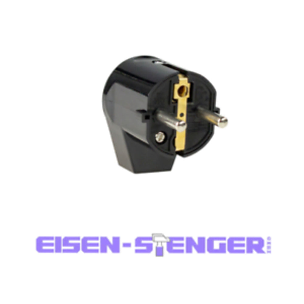 as Schwabe Schutzkontakt Winkelstecker, schwarz 45042