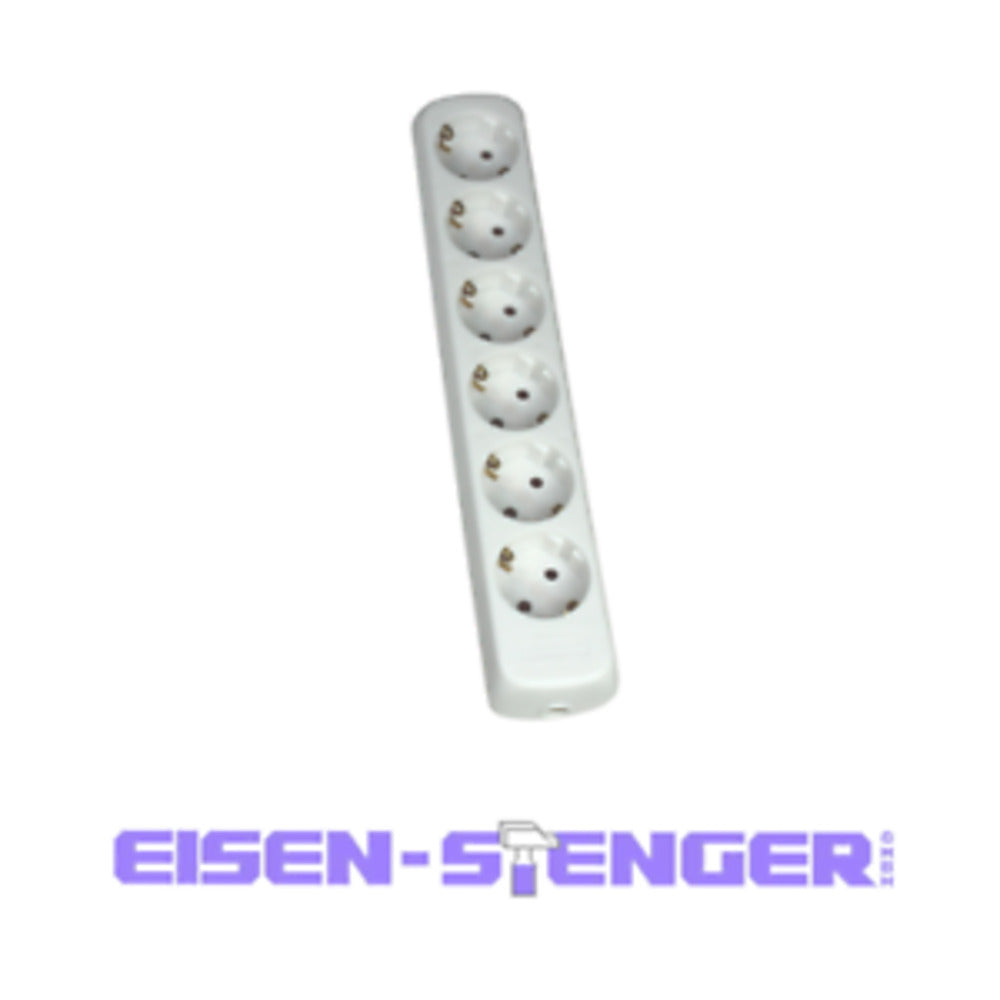 as  schwabe  6fach Steckdosenleisten, ohne Zuleitung mit erhöhtem Berührungsschutz, weiß  11711