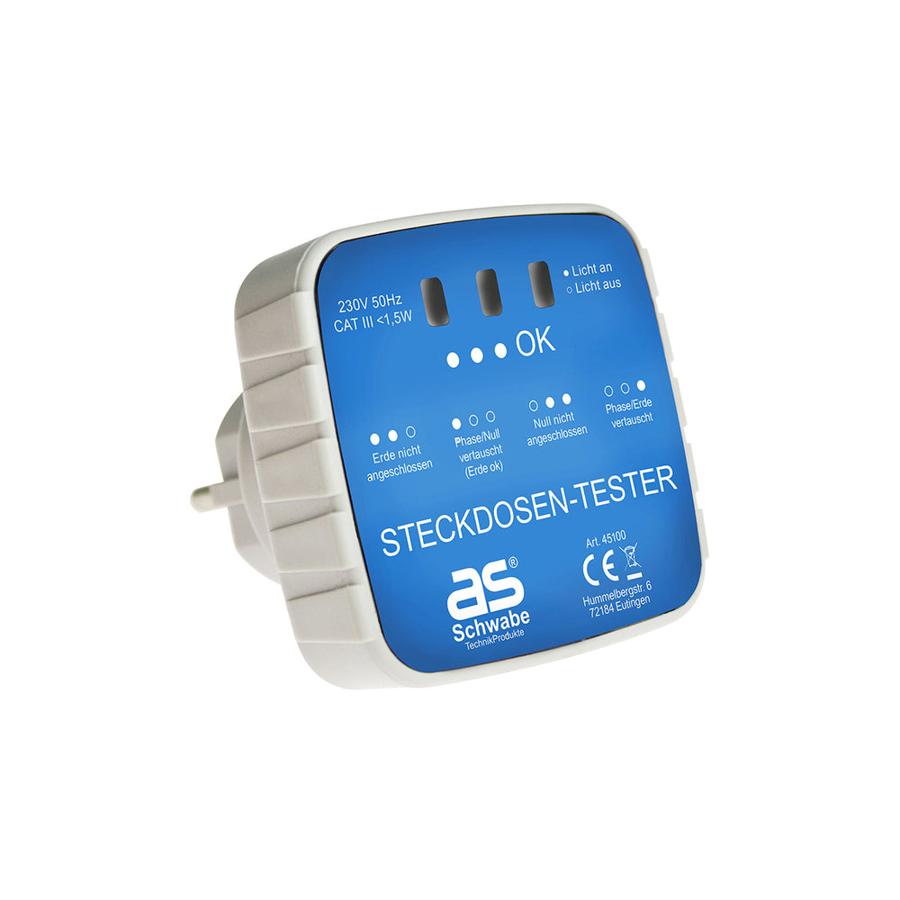 as Schwabe AnschlußPrüfstecker 230V 45100