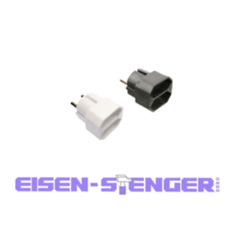 as Schwabe EuroStecker 2fach, weiß (ohne KiSi) 48211