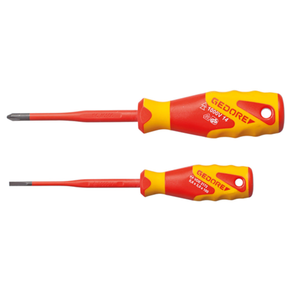 Gedore - VDE-Schraubendreher-Satz SLIM DRIVE 2-teilig Schlitz+PH - VDE 2162-2172 PH-02