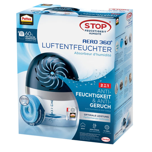 Henkel - Pattex Aero360 Luft- Entfeuchter 450 g blau - PA360
