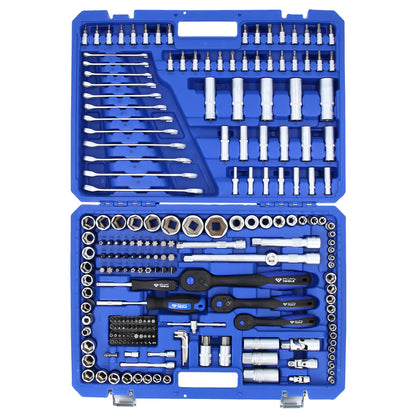 Brilliant Tools - Steckschlüssel-Satz, 216-tlg, 1/4", 3/8", 1/2" - BT023216