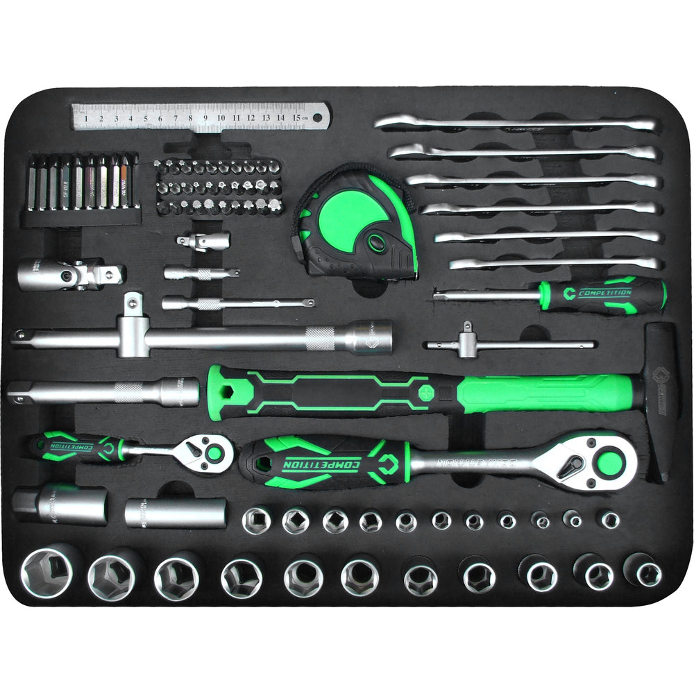 KS Tools - COMPETITION 1/4"+1/2" Universal-Werkzeug -Satz, 147-tlg - 512.0147