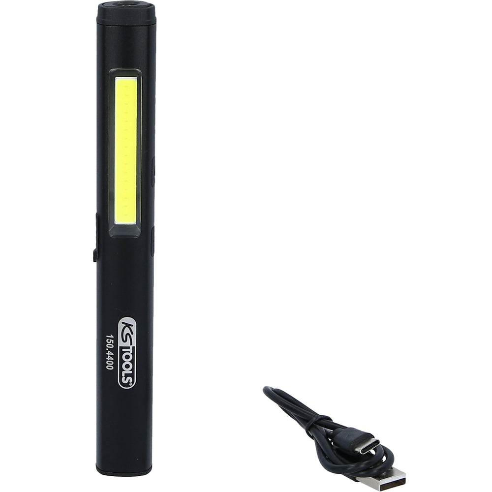 KS Tools - LED COB Stripe Inspektionslampe 350 Lumen mit UV-Spot LED und Laserpointer