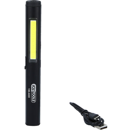 KS Tools - LED COB Stripe Inspektionslampe 350 Lumen mit UV-Spot LED und Laserpointer