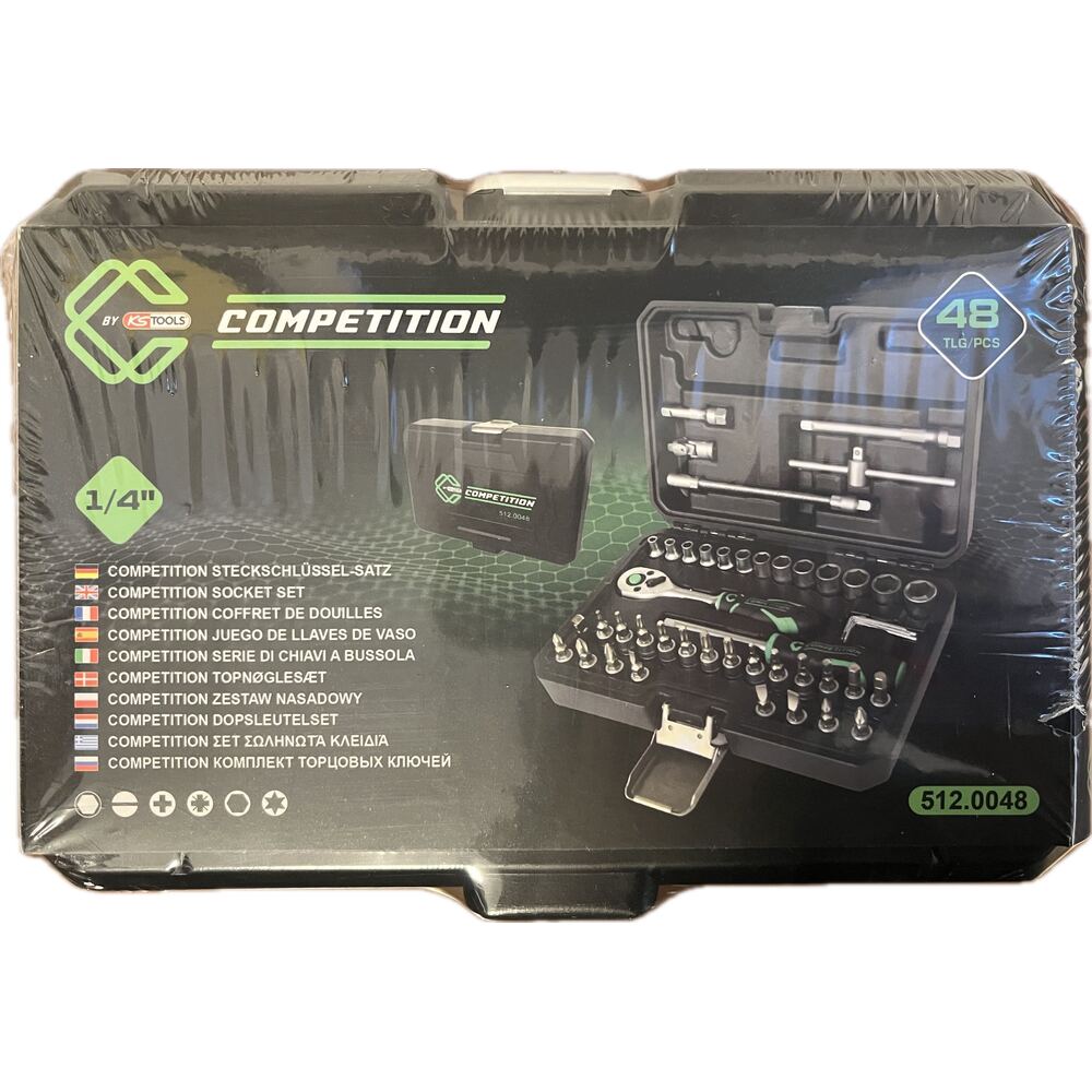KS Tools - COMPETITION Steckschlüssel Satz 1/4" 48 teilig - 512.0048