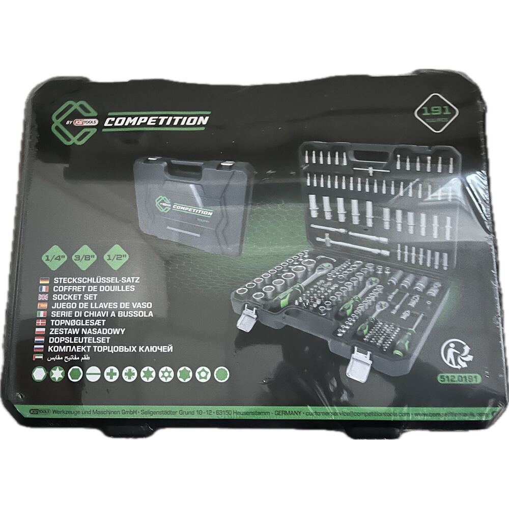 KS Tools - COMPETITION Steckschlüssel Satz 191 teilig - 512.0191