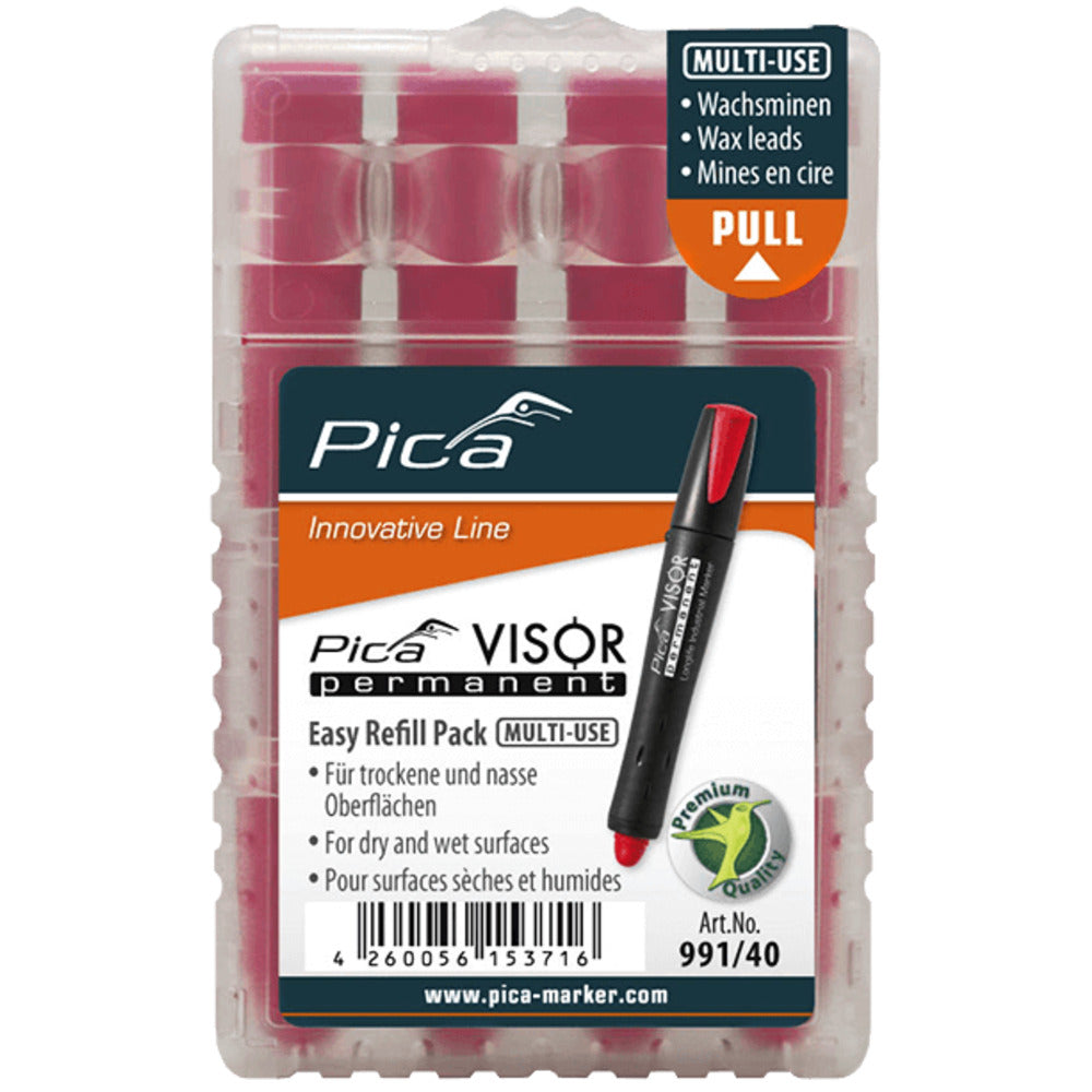 Pica - Pica VISOR permanent Minen Rot - 991/40