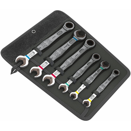 Wera - 6000/6002 Joker 6 Set 1 Maul-Ringratschen-/ Doppelmaulschlüssel-Satz - 05020022001