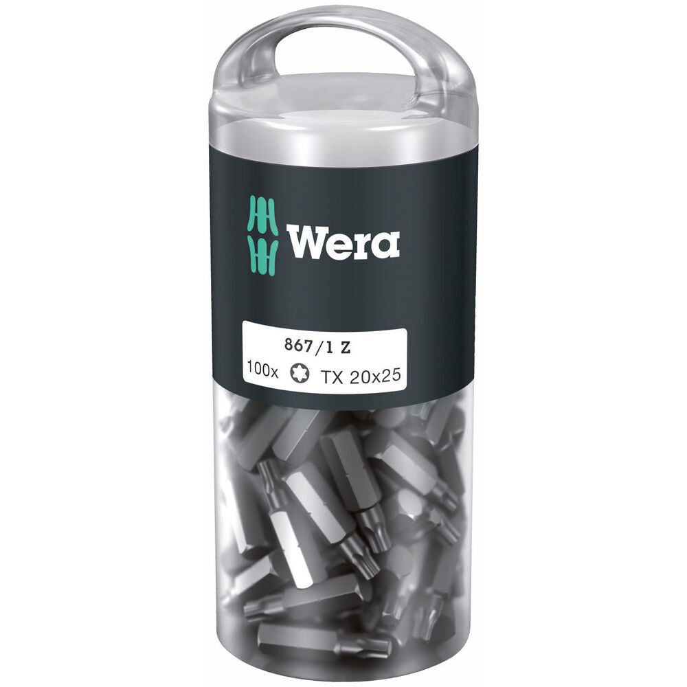 Wera - Torx Bits 100 x TX 20x25 - 05072448001