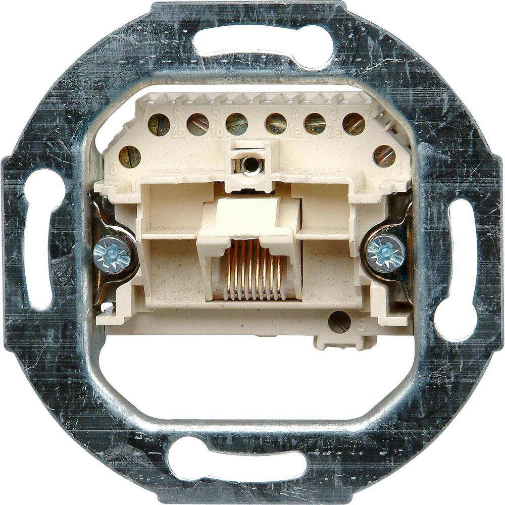 Kopp - UAE-Anschlussdose, für Telefon-und Datentechnik, RJ11/12, RJ45, 8 Pole belegbar, 1 Anschluss - 33369400