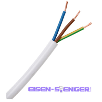 Kopp - Leichte Schlauchleitung H03VV-F 3Gx0,75mm², 3-adrig, 25m Ring, weiß - 151625006