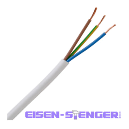 Kopp - Mittlere Schlauchleitung H05VV-F 3Gx1,5mm², 3-adrig, 5m Ring, weiß - 151805840