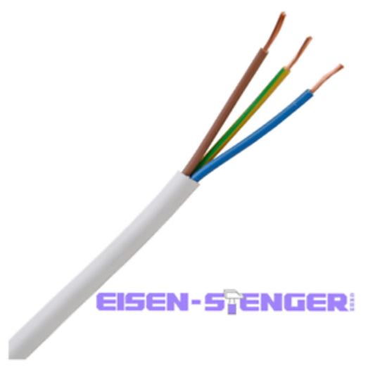Kopp - Mittlere Schlauchleitung H05VV-F 3Gx1,5mm², 3-adrig, 10m Ring, weiß - 151810842