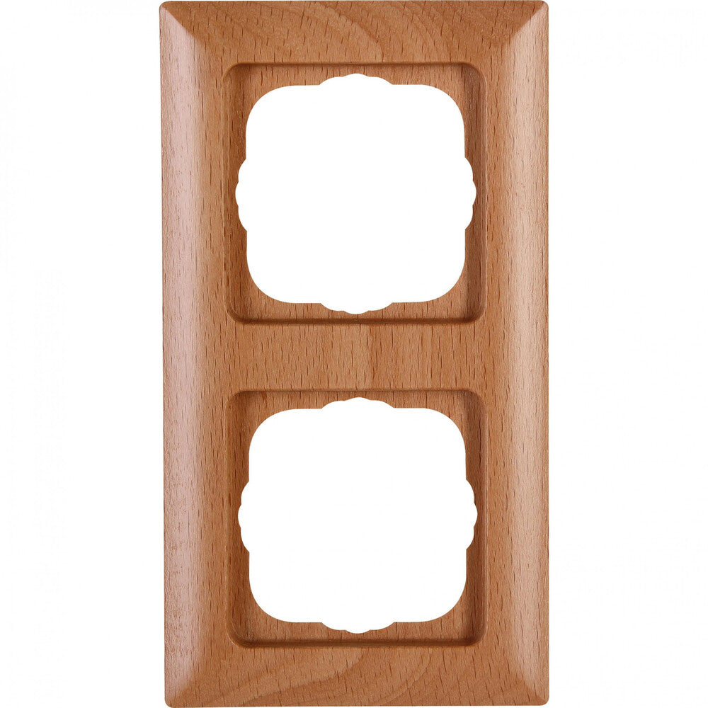 Kopp - MILANO – Abdeckrahmen 2-fach, Farbe: buche - 306615067