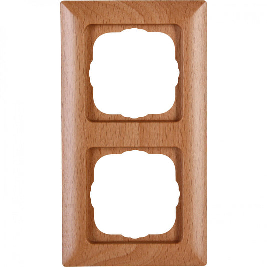 Kopp - MILANO – Abdeckrahmen 2-fach, Farbe: buche - 306615067