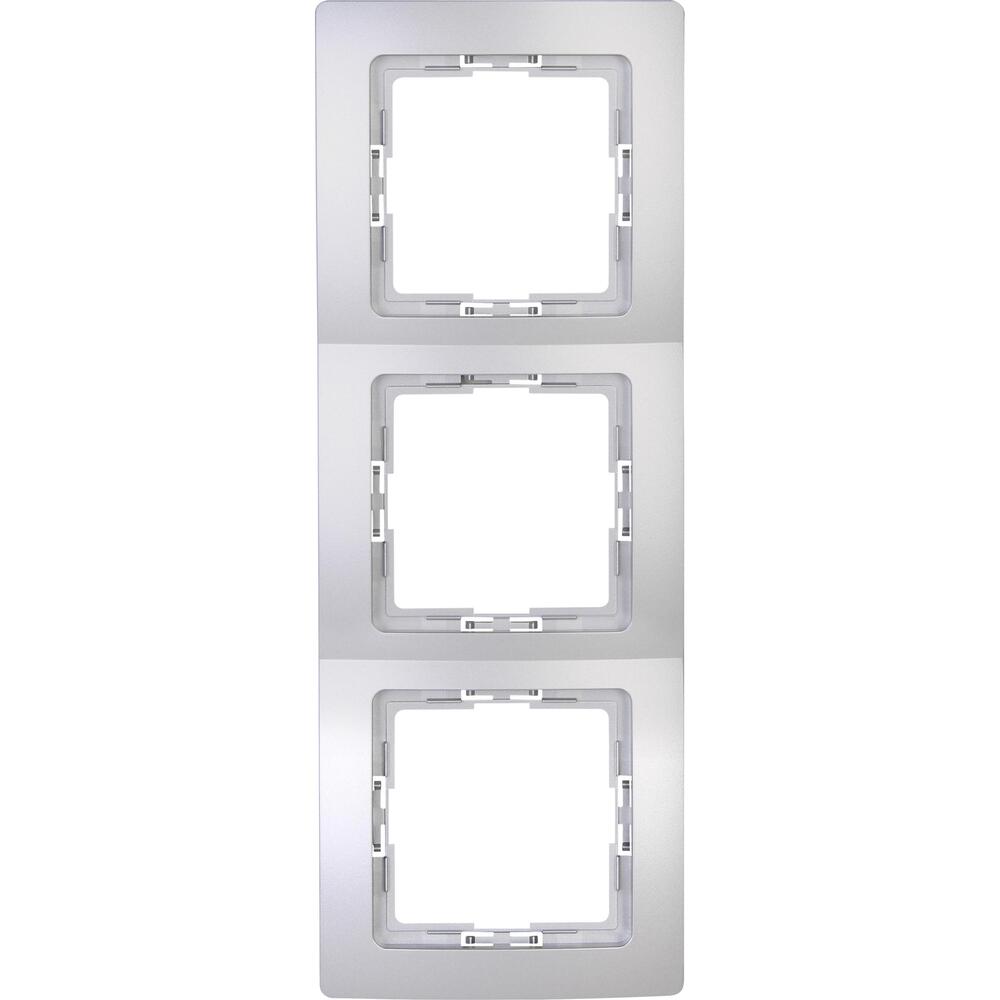 Kopp - PARIS – Abdeckrahmen, 3-fach, Farbe: silber - 308620061