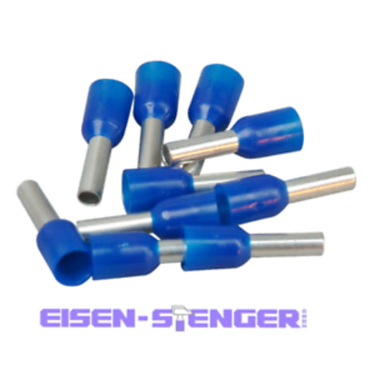 Kopp - Aderendhülsen mit Kunststoffkragen, 2,5mm², 7mm, blau, 100 Stück - 354411091