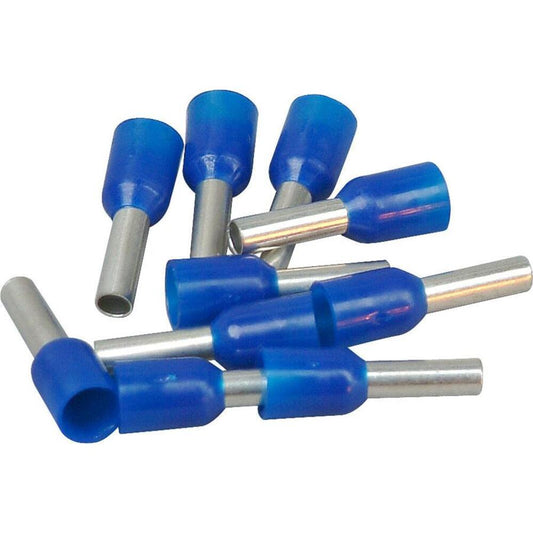 Kopp - Aderendhülsen mit Kunststoffkragen, 2,5mm², 7mm, blau, 100 Stück - 354411091