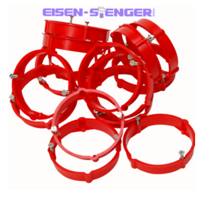 Kopp - Putzausgleichsring, Tiefe: 12mm, für Ø60mm UP-Schalterdose, rot, Profi-Pack: 15 Stück - 357101500