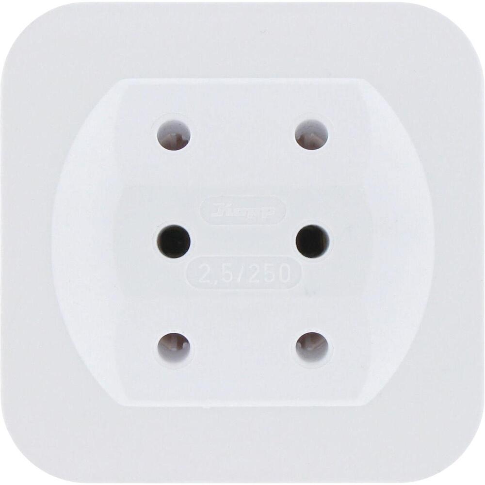 Kopp - Adapter, 3-fach: Anschluss für 3 Euro-Stecker (3x 2,5A) - 174902005