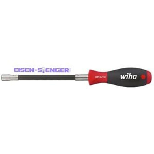 Wiha Schraubendreher mit Bithalter SoftFinish® Klemmung über Sprengring flexibler Schaft, 1/4" (01479) 268 mm