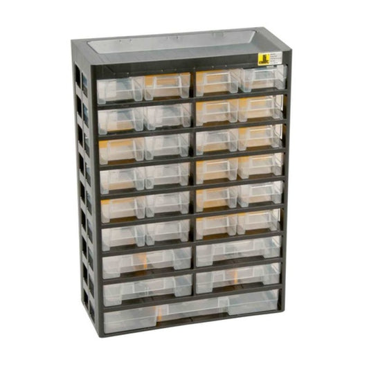 Allit - Kunststoff-Kleinteilemagazine VarioPlus Basic 47, sw/gb - 458100