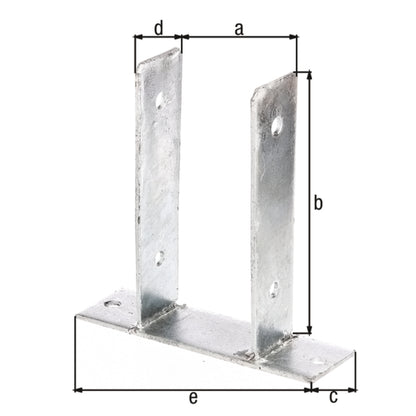 Alberts - U-Pfostenträger ,91x200 mm - 212797