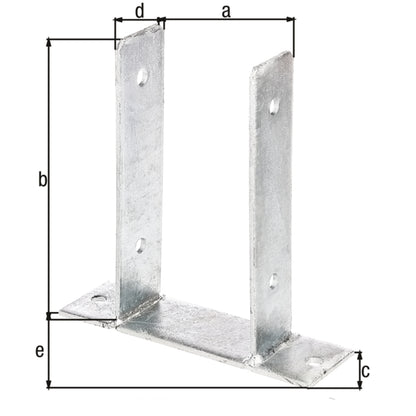 Alberts - U-Pfostenträger,Typ345,fvz,zA,101x200 - 212810