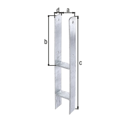 Alberts - H-Pfostenträger,Typ365,fvz,zE,91x600/5 - 213824