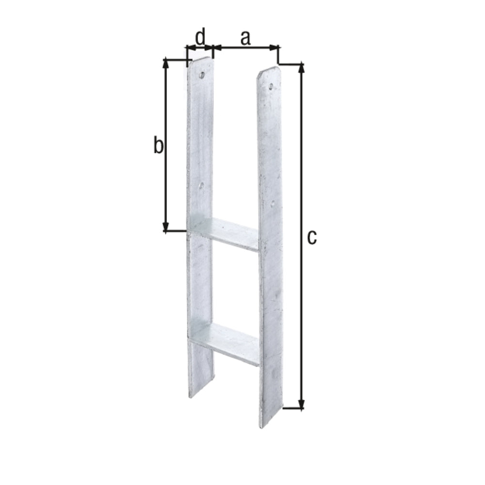Alberts - H-Pfostenträger,Typ365v,fvz,zE,121x600/ - 213848