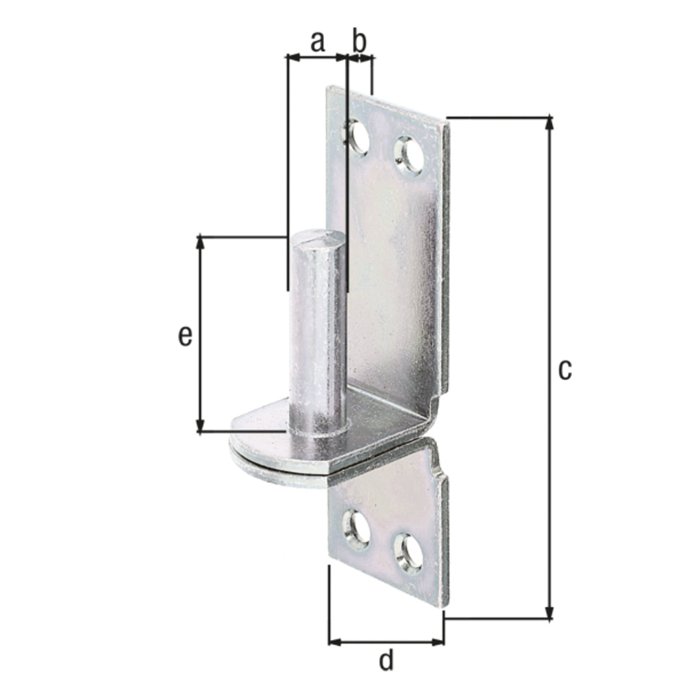 Alberts - Kloben auf Platte Dornmaß Ø13 mm | Platte 100 x 35 mm - 311438