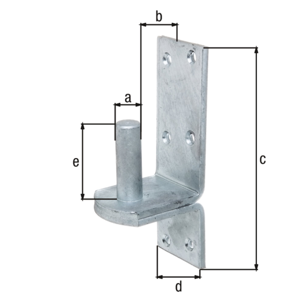 Alberts - Kloben auf Platte, DII-Haken, Ø20/189x60 - 311506