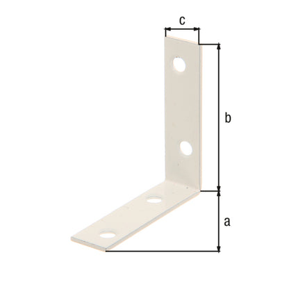 Alberts - Stuhlwinkel, weiß,60x60x16 mm, 8St - 336738