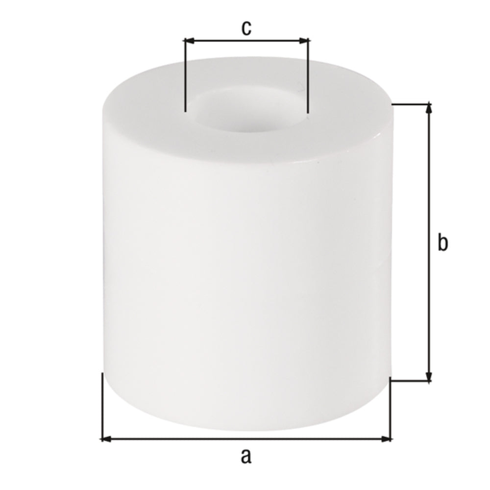 Alberts -Distanzhülse für Schrauben, weiß,Ø20x20, je10St - 338695