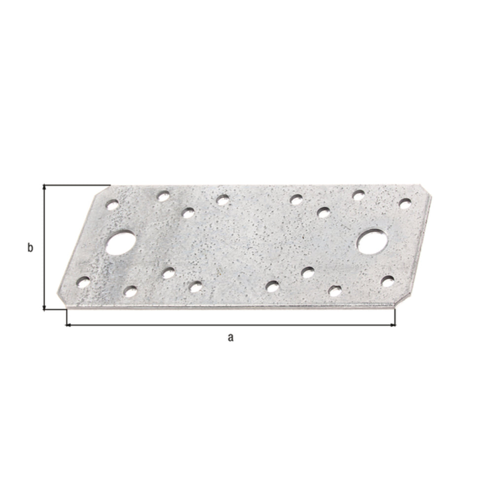 Alberts - Flachverbinder,vz,133x55x2,5,GP15St. - 339050