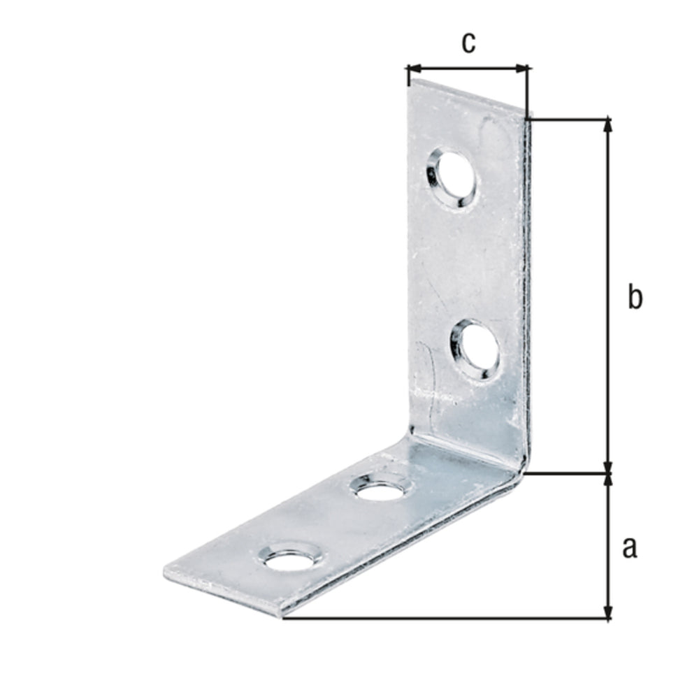 Alberts - Stuhlwinkel, Stahl roh,  40x40x15, 50St - 339470