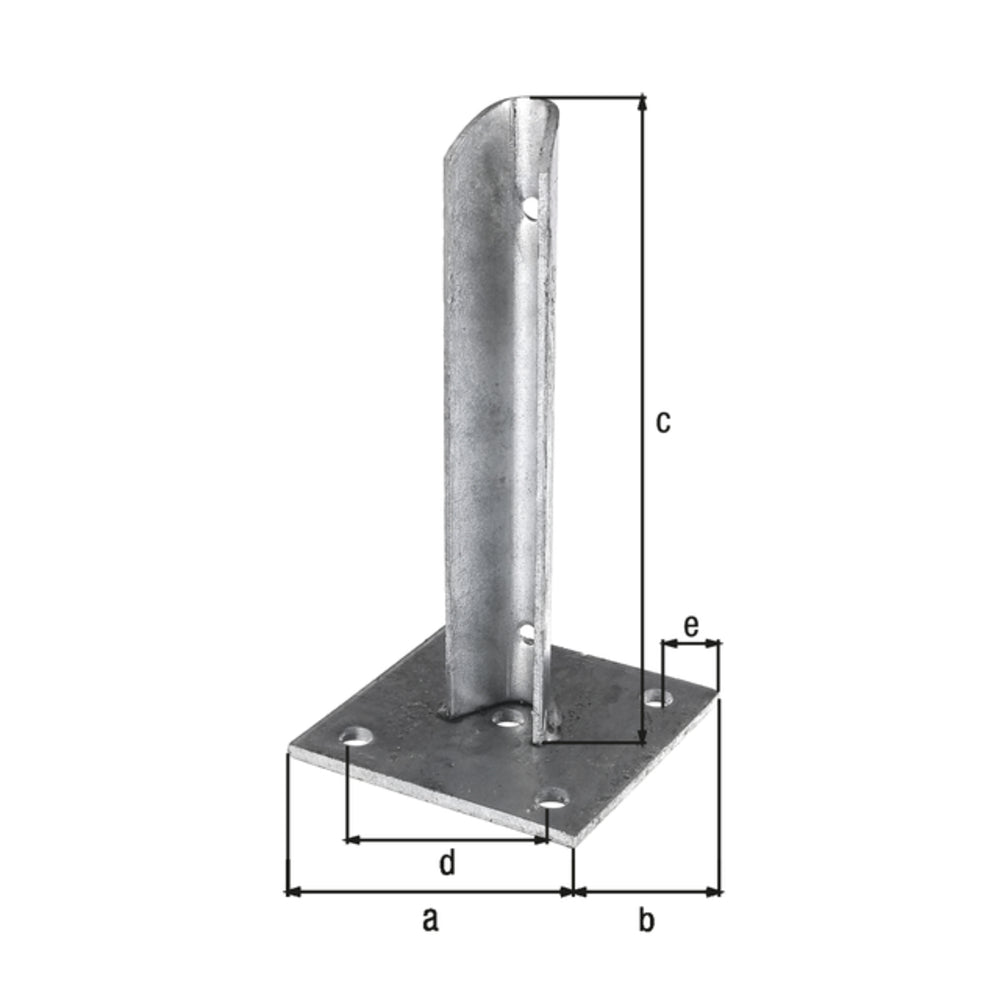 Alberts - Pfostenträger für Zaunpfosten Ø34/100x100 - 658632