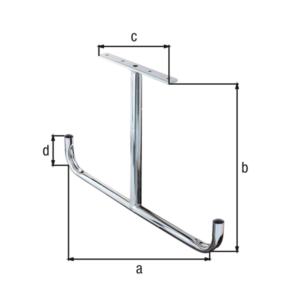 Alberts - Deckenhaken, T-Form, abgewinkelt - 802066