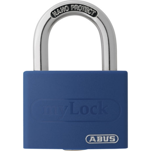 Abus - Vorhangschloss Aluminium T65AL/40 blau verschiedenschließend - 80282