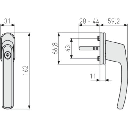 Abus - Fensterantrieb WINTECTO™ One Schwarz AL0125 - 98532