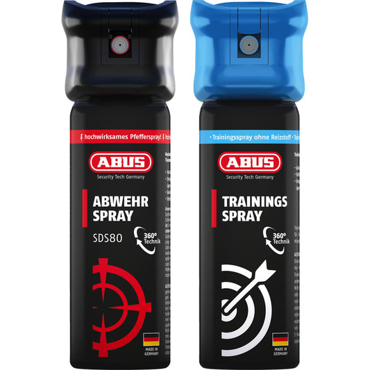 Abus - Abwehrspray SDS80 inkl. Trainingsspray TwinPack B - 78095