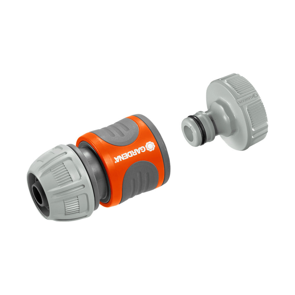 Gardena - Pumpen-Anschlußsatz, 13 mm (1/2), Inhalt: 1 x Hahnstück - 01750-20, 1 x Schlauchstück