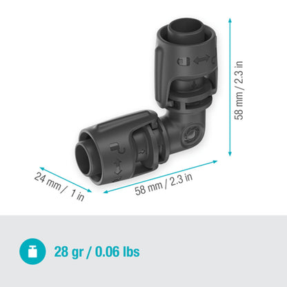 Gardena - Micro-Drip-System L-Stück 13 mm (1/2") 2 Stück - 13202-20