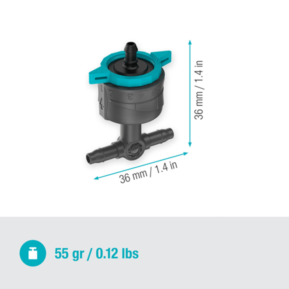 Gardena - Micro-Drip-System Regulierbarer Reihentropfer druckregulierend 5 Stück - 13314-20