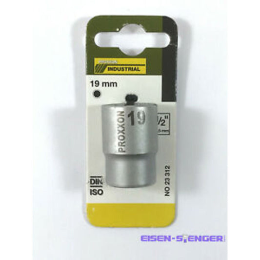 Proxxon - 1/2"- Vielzahn-Steckschlüsseleinsatz 12-kant, 19 mm - 23312