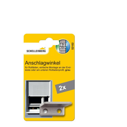 Schellenberg - Anschlagwinkel für Rollladen, grau - 52102