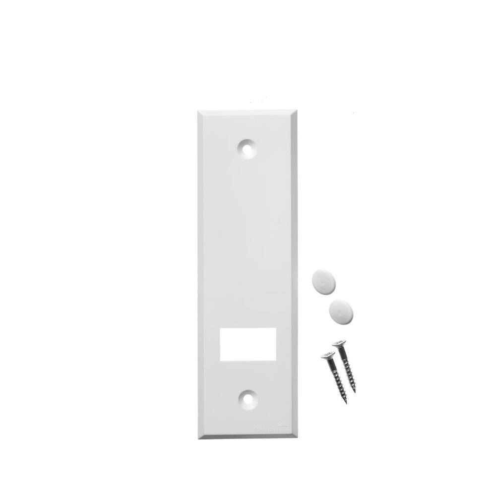 Schellenberg - Abdeckplatte STANDARD Lochabstand 13,5 cm, weiß - 53203