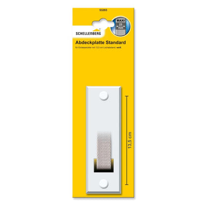 Schellenberg - Abdeckplatte STANDARD Lochabstand 13,5 cm, weiß - 53203
